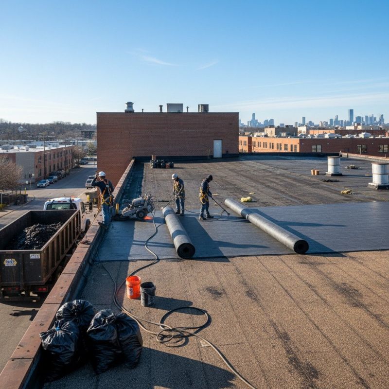 Local Industrial Roof Replacement pros at work